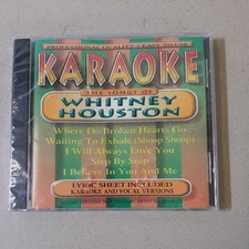 KARAOKE: SONGS BY Whitney Houston CD Unopened New Sealed 1998 BCI Music Group