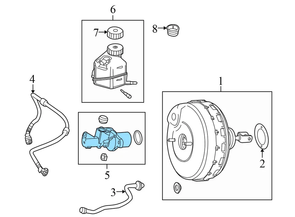 Mercedes-Benz E63 AMG S 2018 - Cilindro maestro de freno 2054300001 Foto 4 de 4