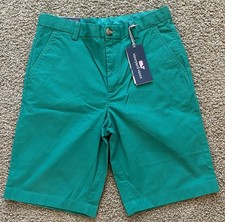 Vineyard Vines Boys Breaker Shorts Size 14 Green Sea Swell Preppy Coastal NEW