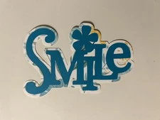 Smile Scrapbook Title Handmade Paper Pieced Die Cut Any Occasion
