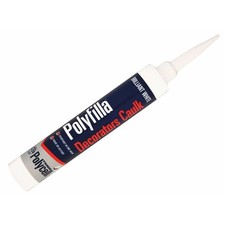 Polycell Polyfilla Decorators Caulk 380ml White for Skirting Boards Frames