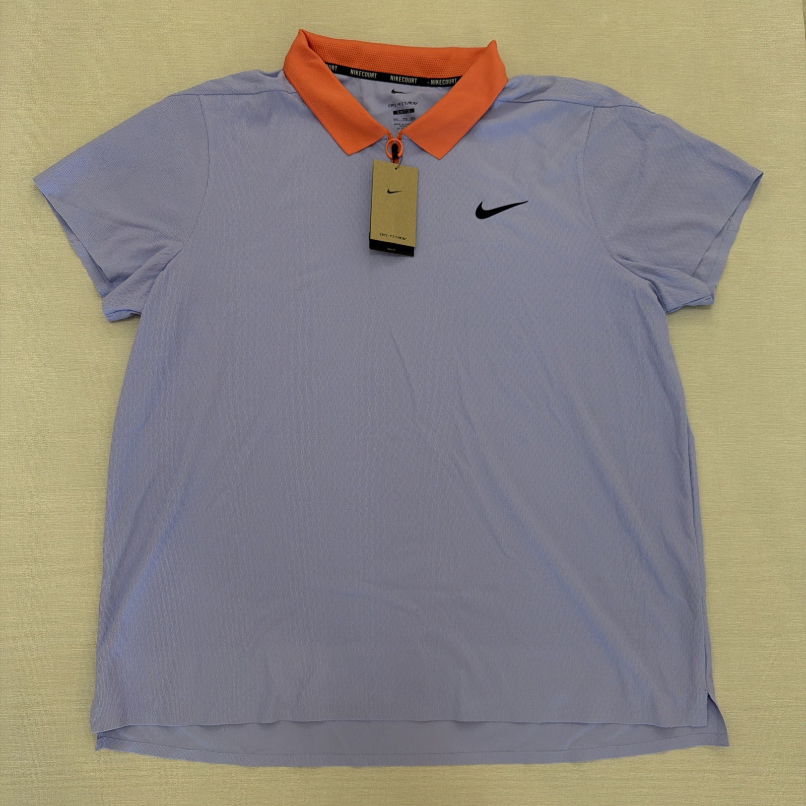 Nike Court Dri-Fit ADV Slam Ultimate Tennis Polo Shirt Top Sz 2XL FQ2015-580 NWT