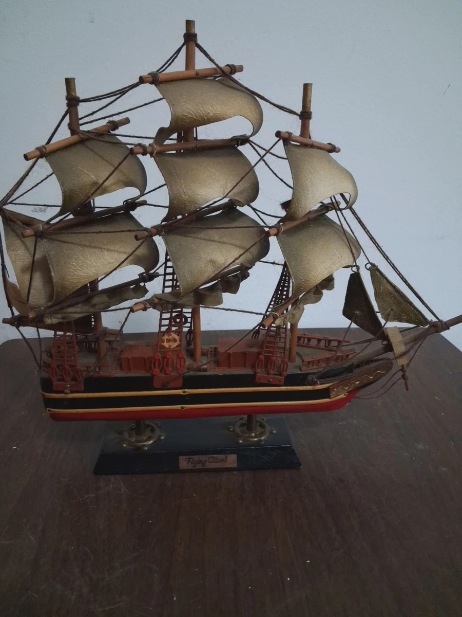 仿古木制帆船模型船| eBay