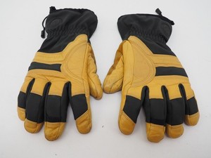 Black Diamond Patrol Gloves BD Dry Primaloft Ski/Snow Size Medium Tan/Gray