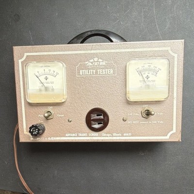 Advance Trades School Utility Tester Chicago Illinois AC Volts & Amperes Meter