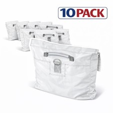 Sand Bag Covers Heavy Duty Vinyl 50lb Cap for Tents  Inflatables White 10pk