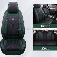 For 2007-2023 Jeep Wrangler Jk Jl Full Set Pu Leather 5seat Front Rear Protector