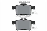Pagid Bremsbelagsatz Scheibenbremse T2072N FüR Jaguar XJ X351 XF 1 X250 XK 2 XFR