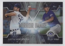 2016 Bowman's Best Mirror Image Riley Pint Justin Verlander #MI-3 h3a