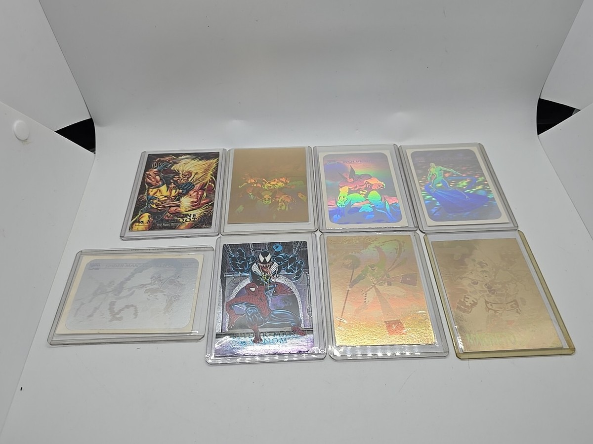 8 Marvel Masterpieces Rare 3-D Foil Wolverine, Spide Man 8 Marvel Masterpieces Rare 3-D Foil Wolverine, Spide Man