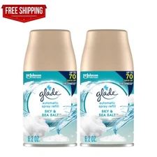 Glade Automatic Spray Refill, Air Freshener, Sky & Sea Salt, 6.2 Oz, 2 Count