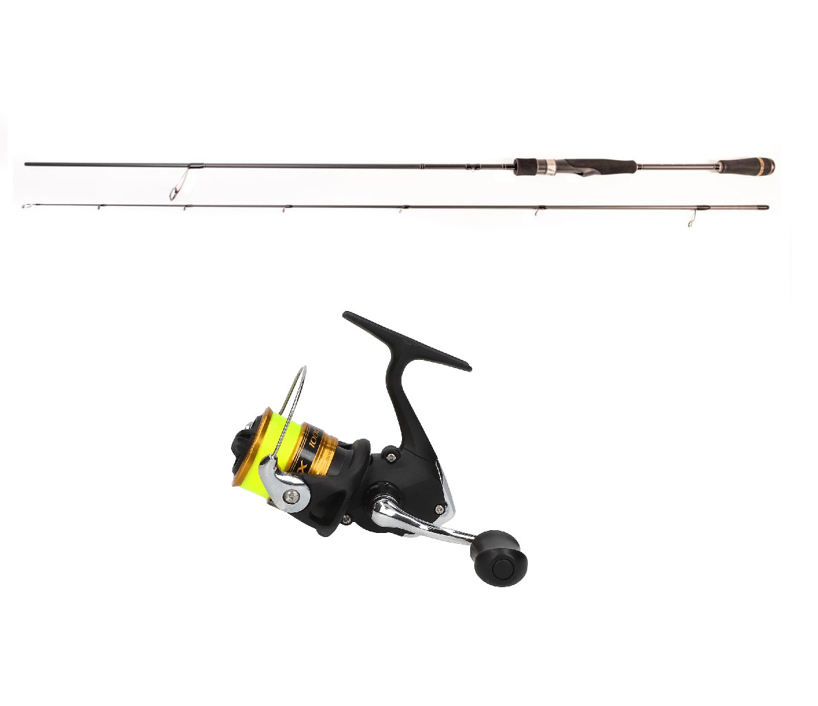 Спиннингкомбо Mostal Taipan Spin 2,40м / бис 40 г + Shimano FX 3000 в комплекте. Шнур