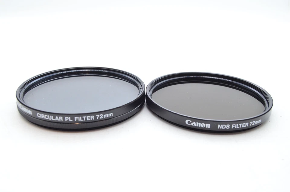 Canon Circular PL Filter 72mm + ND8 Filter 72mm In Leather Case - Image 2 of 4