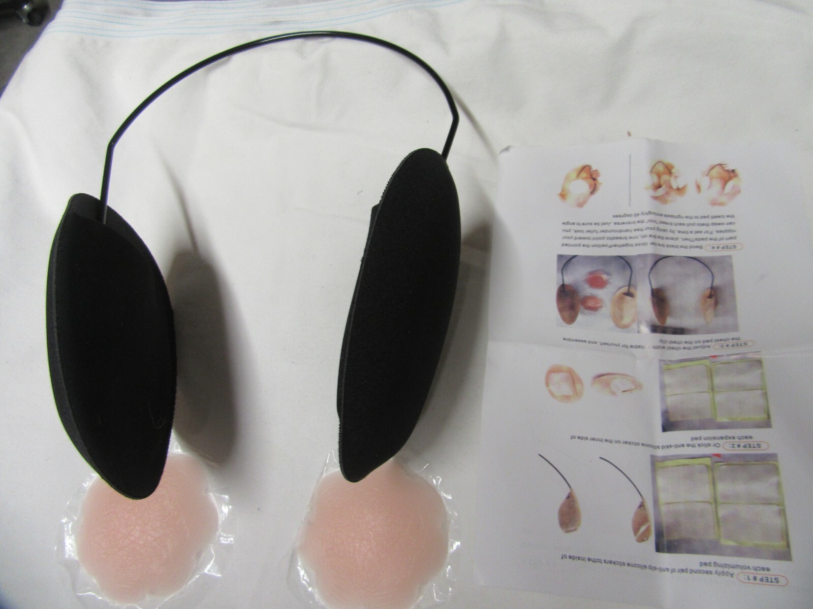 Antislip silicone chest pads volumizing pad/chest clip Y10106 eBay