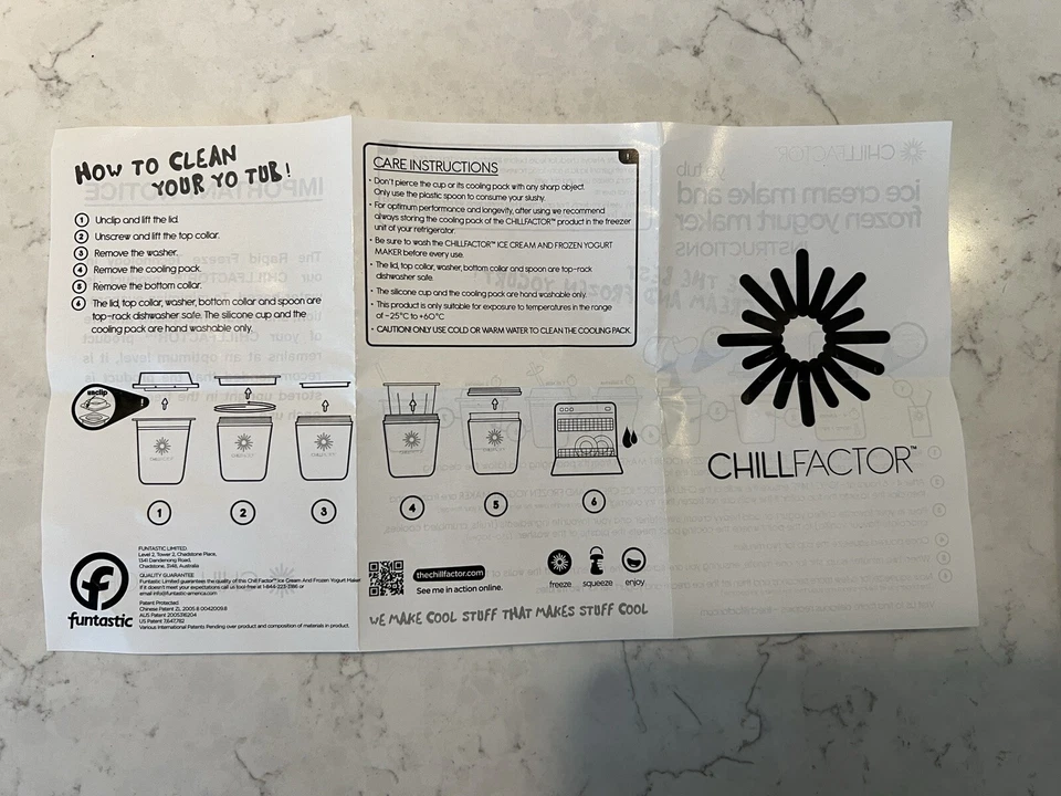 Chill Factor мороженое и замороженный йогурт Maker новый без коробки лот/2 Yo ванна оранжевый и зеленый - Изображение 3 из 3