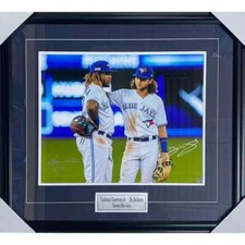 Bo Bichette/Vladimir Guerrero Jr. Framed Autographed Toronto Blue Jays 16X20 Pho