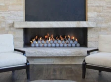 Rasmussen Custom Pan Vented Fireplace Burner Kit, NG, 60"L x 16"D.  CS60-B-S-N