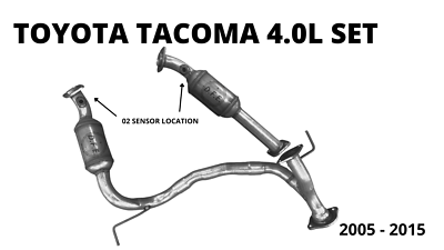 Fits 2005 to 2015 Toyota Tacoma 4.0L Rear Set Catalytic Converter eBay