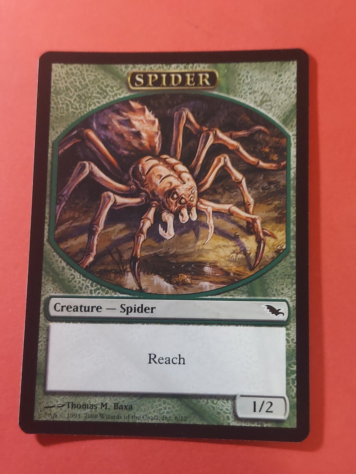 2008 Magic The Gathering Shadowmoor Tokens #6 Spider, C, cd1