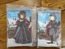 Paper Doll Craft  Kit Caroler Man and Woman 404 405 Design Works Melissa Poore