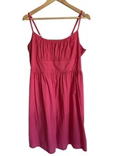 GAP Outlet Pink Cotton Coquette Midi Dress Size 14