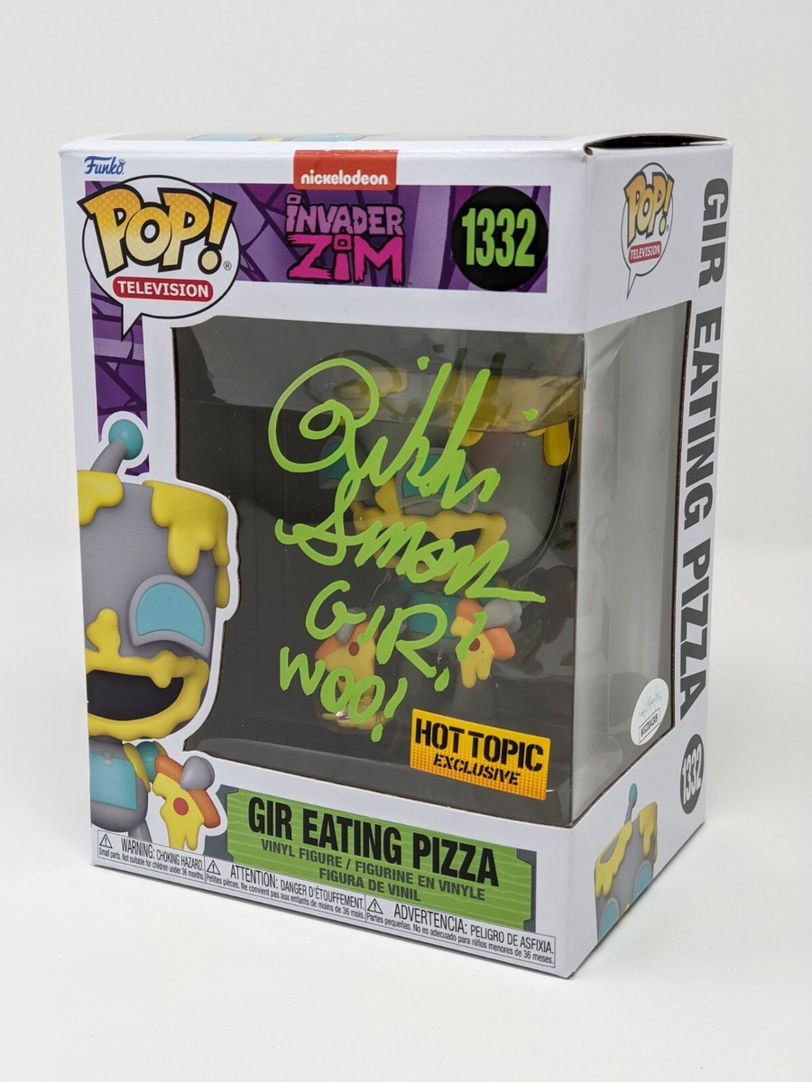 Rikki Simons Gir Eating Pizza #1332 Hot Topic Excl. Signed Funko