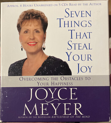 Seven Things That Steal Your Joy JOYCE MEYER 5-CD Set 6 Hours! DISCS ARE MINT