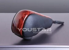 US STOCK Burl Wood Old School Leather Shift Gear Knob for BMW 3 5 7 X5 Z3 Series