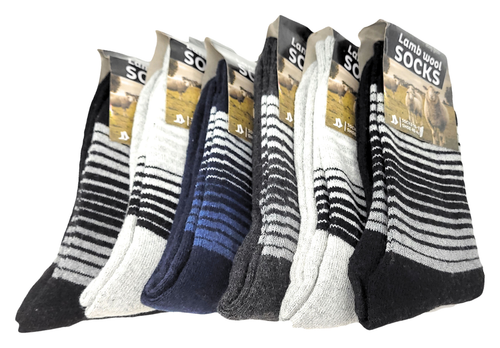 Lamb Wool Socks Men 10-13 Thermal Warm Winter Heavy Duty Boot Crew Socks - Picture 14 of 29