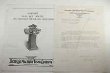 1929 Lamson Goodnow Detroit MI Machine Tool Co Booklet Drilling Ephemera P987G