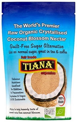 Tiana TIANA Fairtrade Bio roh kristallisiert Kokosnuss Nektar - 5er-Pack