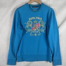 VTG Kappa Mens Sweatshirt Sz XL Pullover Blue Pullover Crewneck