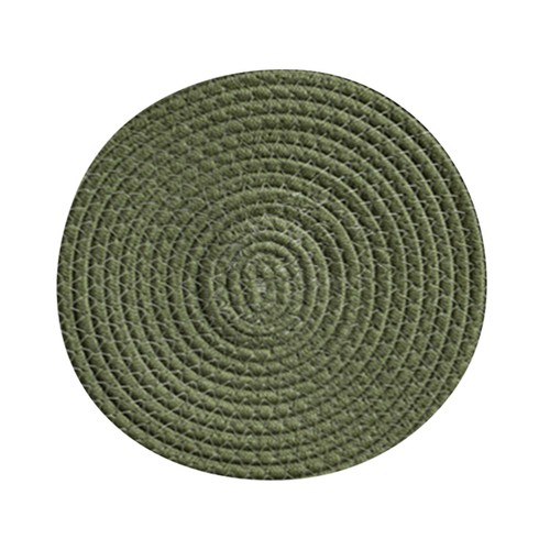 Woven Coaster Coaster Cotton Coaster Placemat Set for Heat Insulation Anti-scald - Picture 13 of 17
