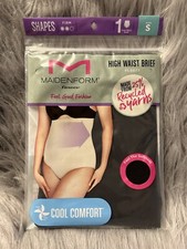 Maidenform Flexees Shapewear Womens Size Small High Waist Brief Soft Seamless