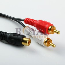 RCA Audio Y Adapter 1 Female to 2 Male Plugs Free Shipping