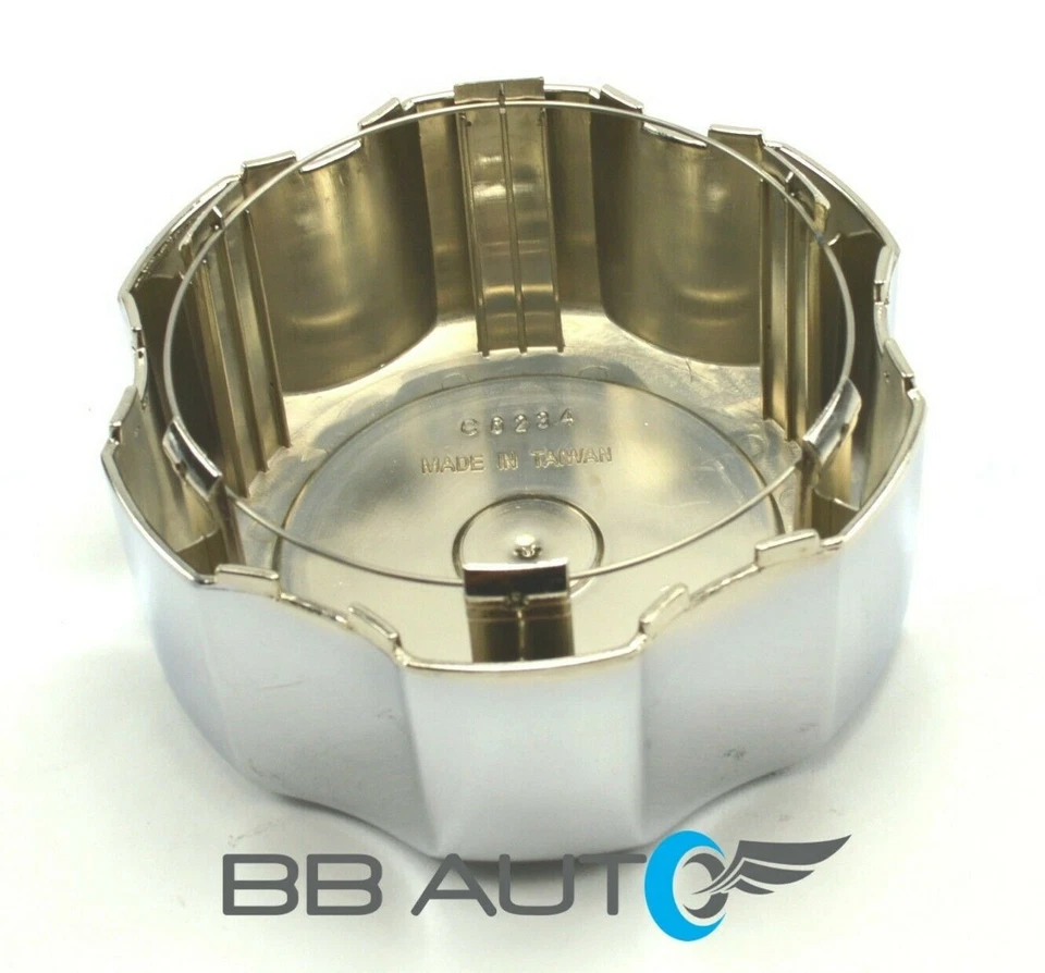 NOVO CUBO DE RODA CROMADO/PRETO TAMPA CENTRAL DIANTEIRA 2WD TRASEIRA 4X4 - Imagem 2 de 2