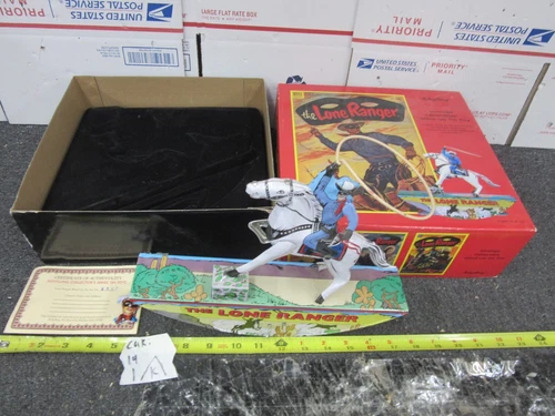 Tin Litho Lone Ranger Dell Comic Schylling wind up toy commemorative 2003