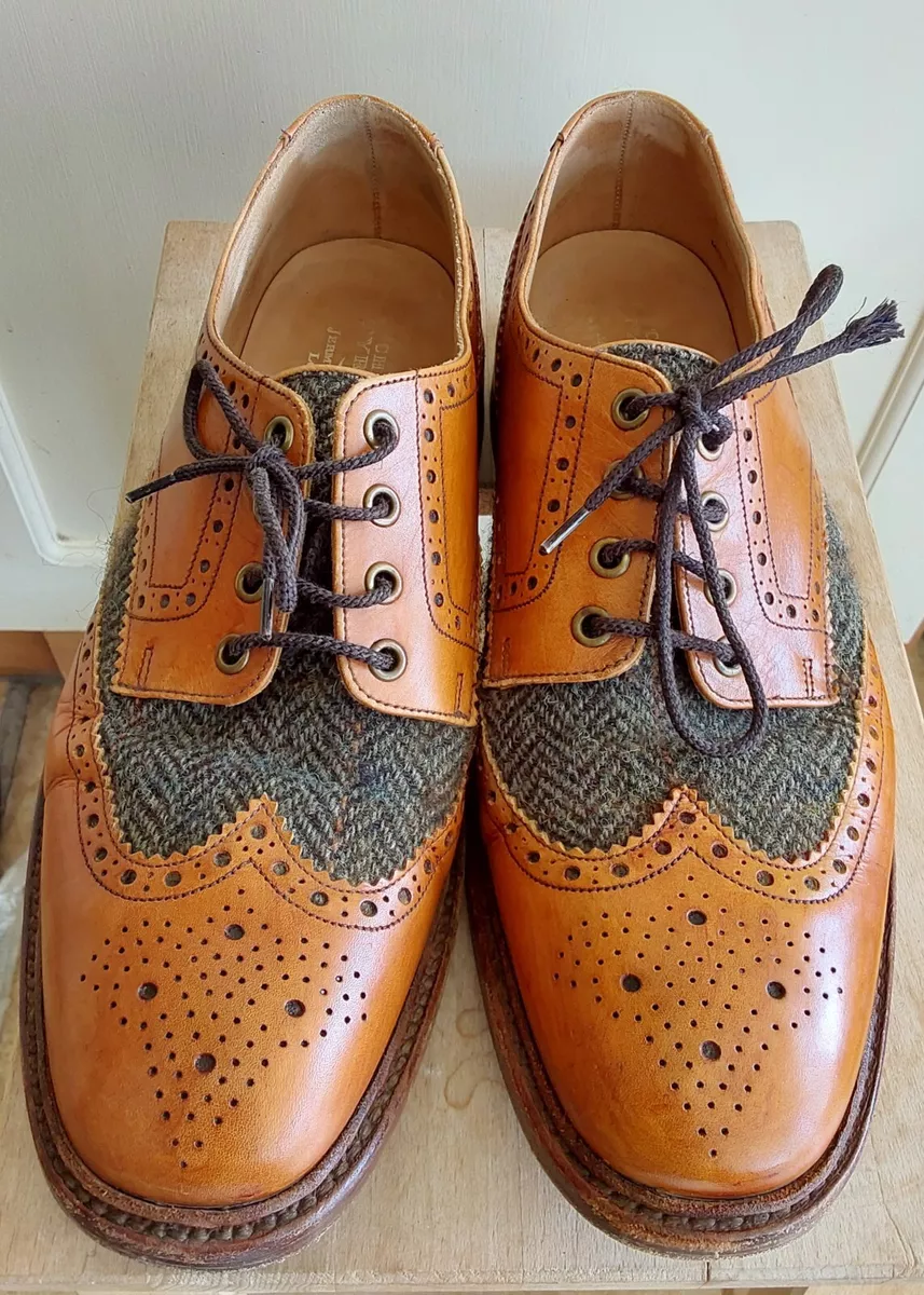 Tweed brogues hotsell