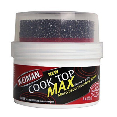 Weiman Glass Cook Top Max Heavy Duty Cleaner & Polish Shine Protect Range Top