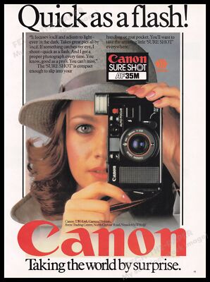 Canon Sure Shot AF35M Camera 1980s Print Advertisement Ad 1982 | eBay