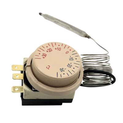 Versatile Capillary Thermostat -30°C to +30°C Temperature Control Knob for Home