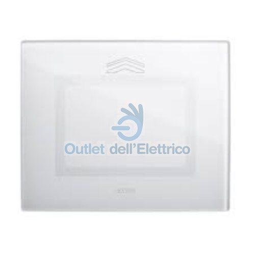 AVE 44PVTC3BL Plaque Veratouch Blanc 3 Commandes Verre Série AVE 44PVTC3BL Plaque Veratouch Blanc 3 Commandes Verre Série