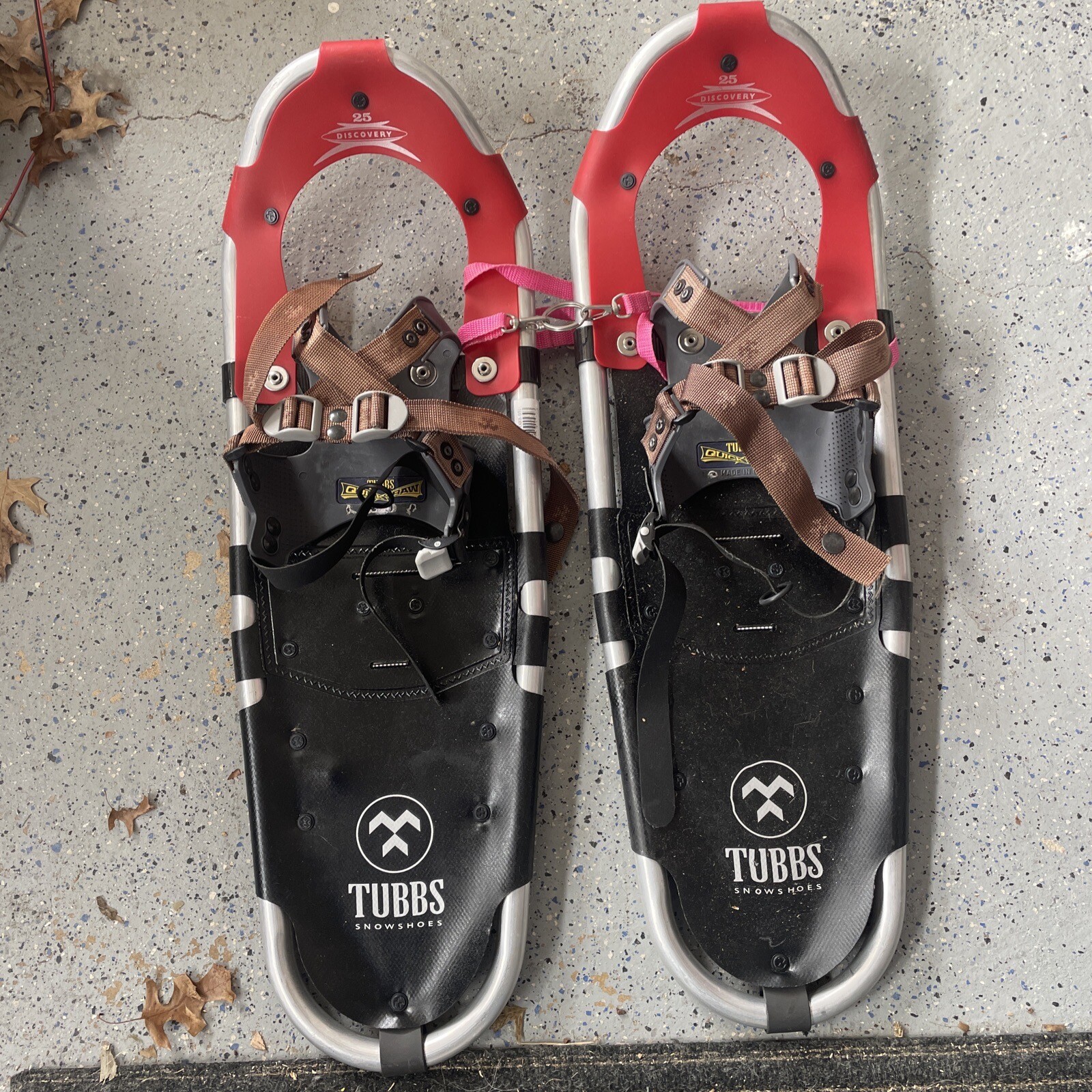 TUBBS Snowshoes Discovery Series 25 Snow Shoes USA Red Aluminum 26” eBay