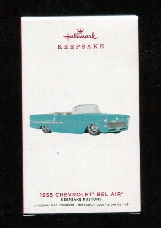 2019 Hallmark Keepsake Ornament  1955 CHEVROLET BEL AIR  5th Kustoms  New in Box