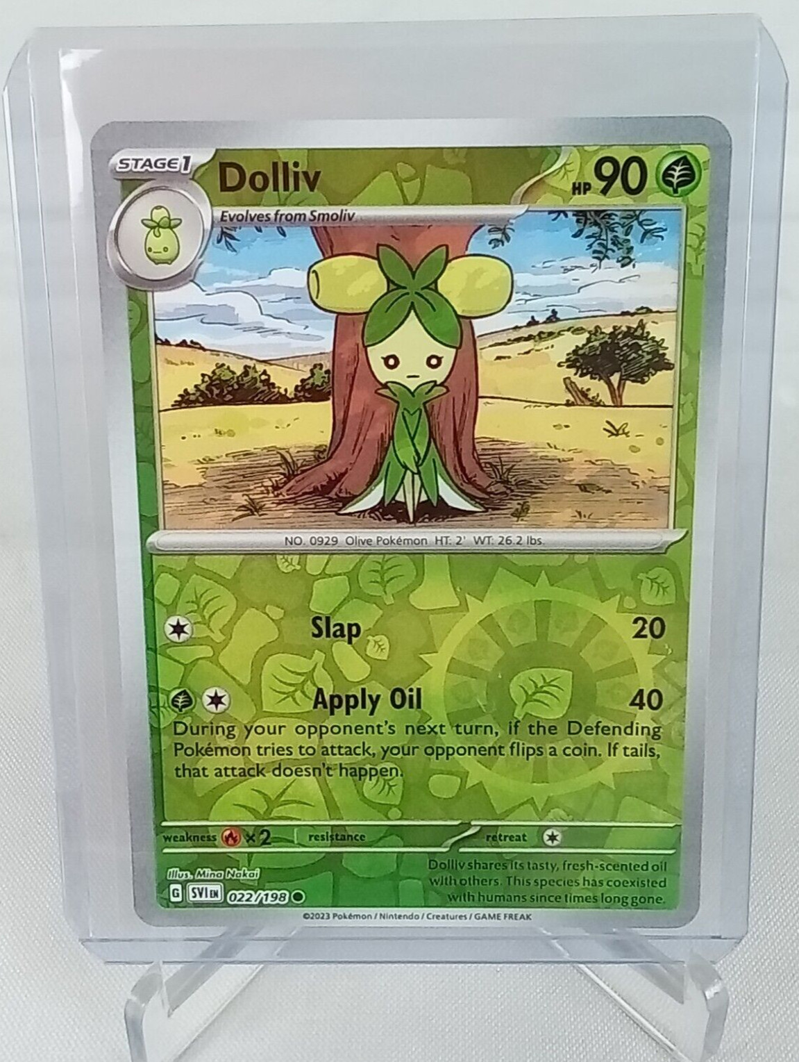 Dolliv 22/198 Scarlet & Violet Reverse Holo Pokémon Card 2023