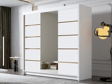 Schiebetürenschrank Boness VI Kleiderschrank mit Spiegel Garderobenschrank