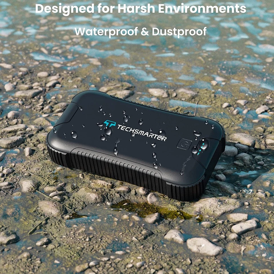 Techsmarter 30000mah Resistente e Impermeable 45W USB-C Cargador Portátil Banco de Alimentación Foto 2 de 4