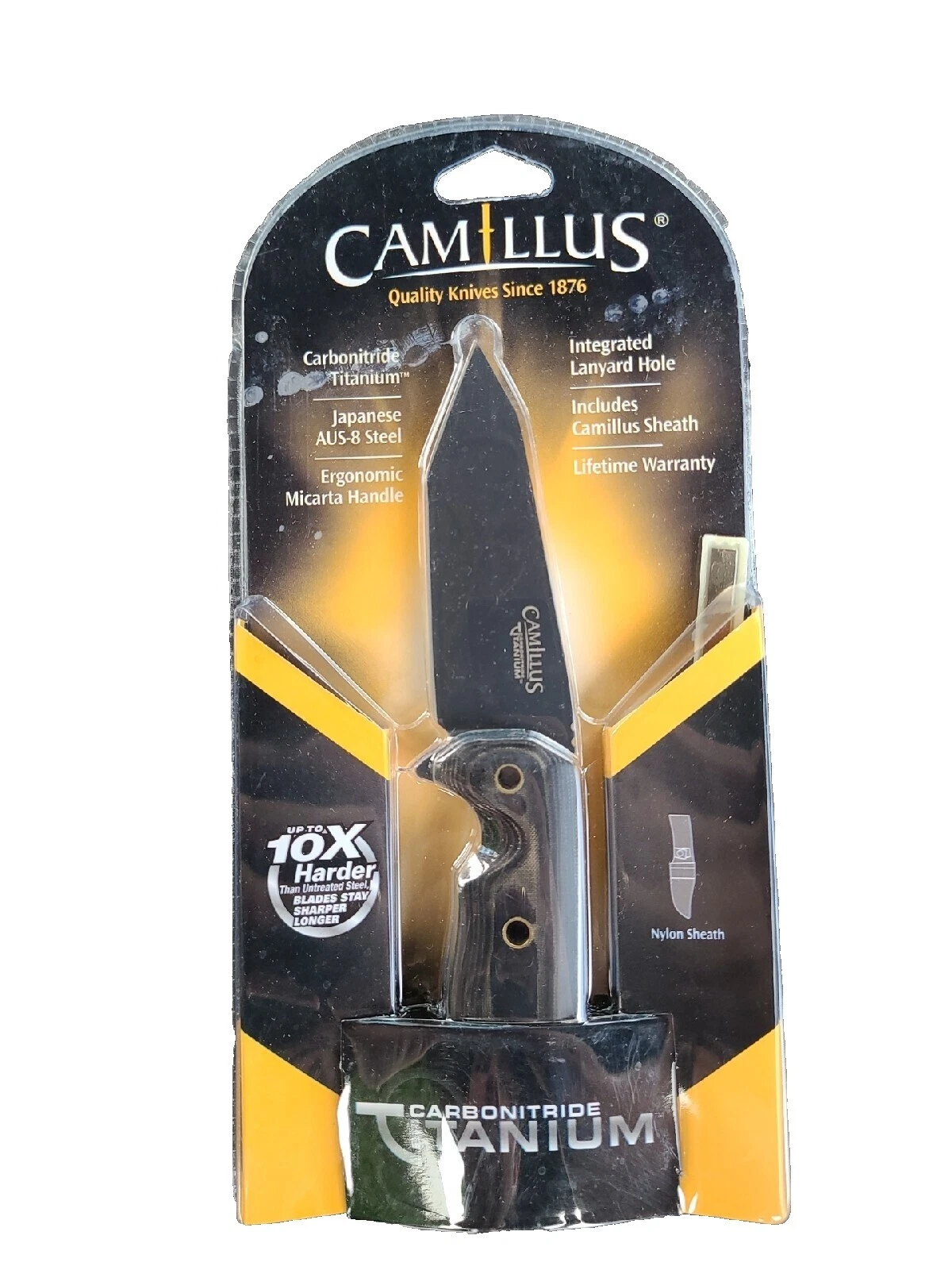 Коллекционные ножи Camillus с титановой ручкой с фиксированным лезвием