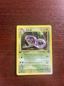 Arbok 1st Edition Fossil Uncommon Pokemon Card 31/62 WOTC - NM Near Mint