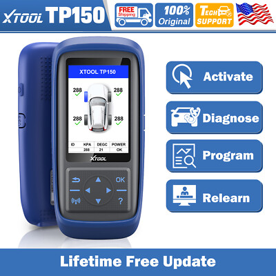 XTOOL TP150 Tire Pressure Monitoring System Sensor Relearn/Reset/Activation Tool